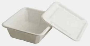 Square Sugarcane Bagasse Biodegradable Disposable Food Container