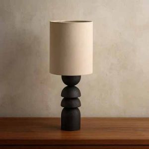 LED Handcrafted Wooden Table Lamp