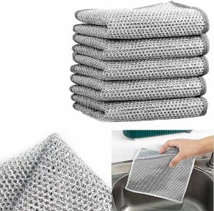 Double Layer Steel Wire Dish Cloth
