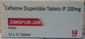 Cefixime Dispersible 200 Mg Tablets