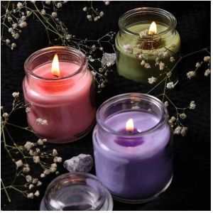 Geranium Breeze Soy Wax Scented Glass Candle