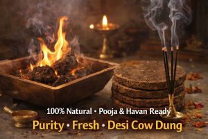 Organic Cow Dung Cake