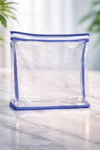Premium Transparent PVC Zipper Pouch Bag Clear Cosmetic &AMP; Garment Packaging Bag Waterproof Trave