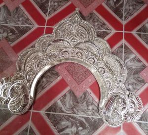 Handmade Silver Mukut