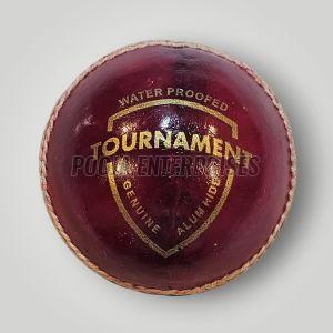 PE Red Tournament Leather Cricket Ball