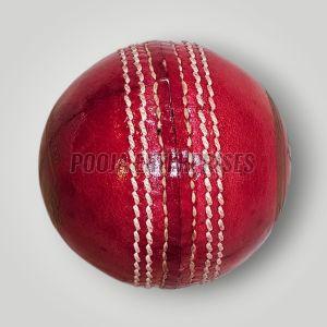 PE Red Test Leather Cricket Ball