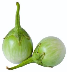 Fresh Round Green Brinjal