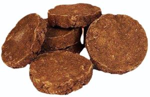 Brown Cow Dung Cake
