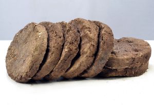 Round Cow Dung Cake