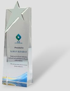 Acrylic Star Appreciation Award Trophy