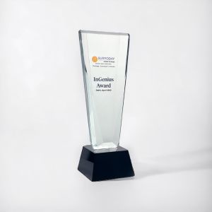 Crystal Corporate Excellence Award Trophy