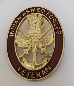 Custom Military Veteran Enamel Badge