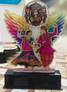 Garba Dandiya Acrylic Trophy