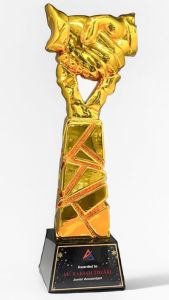 Golden Victory Handshake Trophy