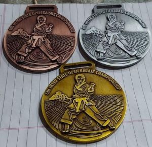Karate Championship Die Cast Sports Medal