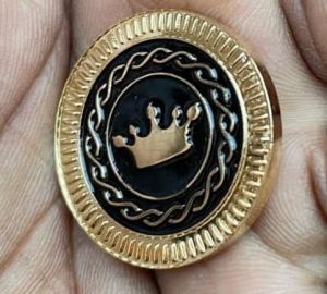 Royal Crown Enamel Metal Coin