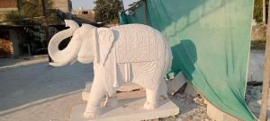 Marble Elephant Statue