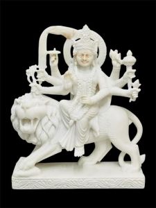 Hindu Goddess Durga Marble Statue