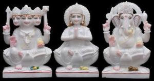 White Marble Statue Set