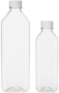 Plain Square PET Water Bottle