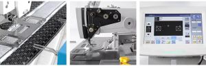 horizontal mattress handle strap tacker machine