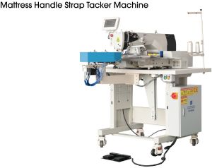 horizontal mattress handle strap tacker machine