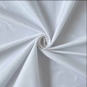 White Cotton Lycra Fabric