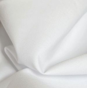 White Cupro Poplin Fabric