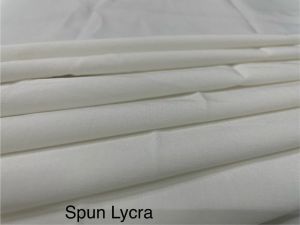 White Spun Lycra Fabric