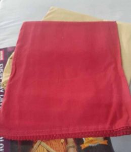 Red Computer Cut Cotton Petticoat