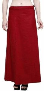Red Computer Cut Cotton Petticoat