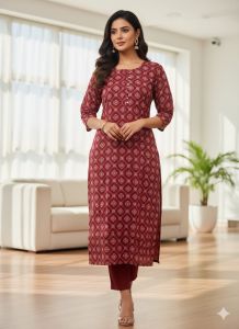 Women Summer Special Printed Rayon Kurti