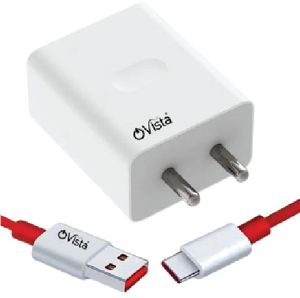 Ovista 25 W Charging Adapter with Type C Cable
