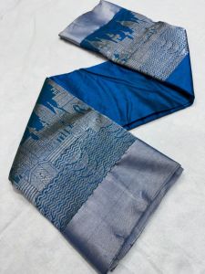 Hand Border Taraj Pallu Pattu Soft Silk Saree