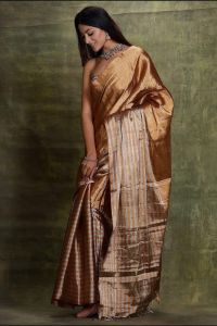 Pure Chanderi Handloom Heavy Tissue Silk Saree