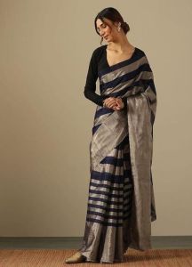 Pure Chanderi Handloom Heavy Tissue Silk Saree