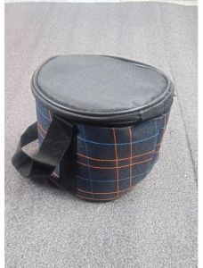 Navy Blue Insulated Hand Carry Lunch Bag