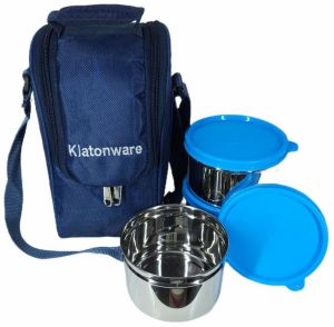 Triple Container Stainless Steel Insulated Lunch Bag