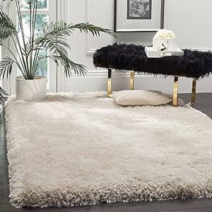 Creamy Woollen Blend Rabbit Fur Runner