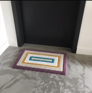 Rectangular Anti Skid Microfiber Bathmat