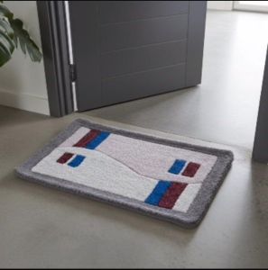 Rectangular Anti Skid Microfiber Bathmat