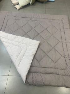 Stone Grey Microfiber Ultrasonic Comforter