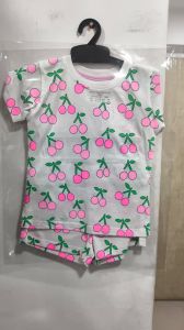 Girls Soft Cotton Cherry Cord Set