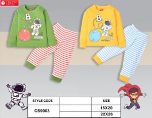 Kids Astronaut Print Sweatshirt Jogger Set