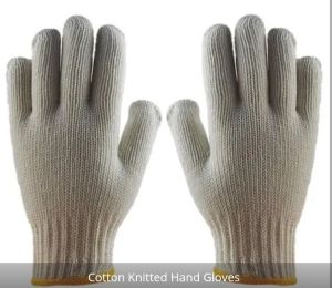 Plain Cotton Knitted Hand Gloves