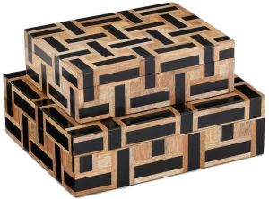 Aarna Black MDF Box Set
