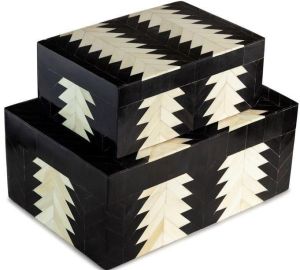 Arrow Pattern Bone Inlay Box Set
