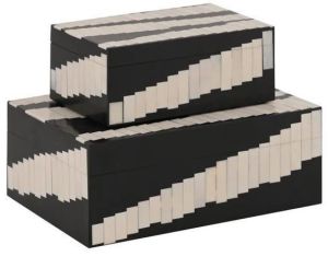 Geometric Inlay Decorative Nesting Box Set