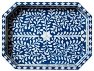 Handcrafted Bone Inlay Tray