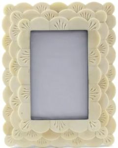 Handcrafted Natural Bone Inlay Photo Frame